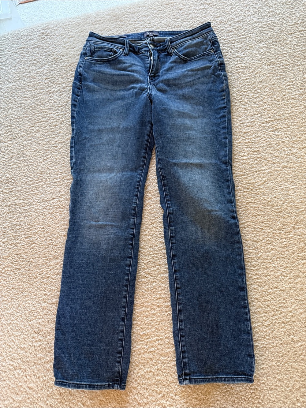 NYDJ Women's Dark Blue Straight-Leg Jeans